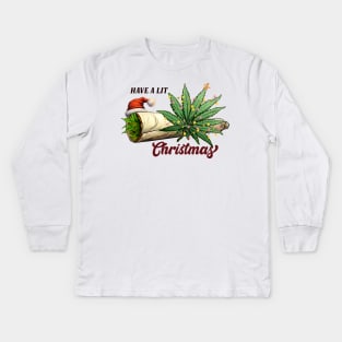 Have a Lit Christmas Kids Long Sleeve T-Shirt